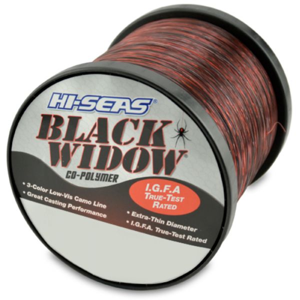 Hi-Seas Black Widow I.G.F.A. Micro-Thin Camo Line 1 lb. Spool