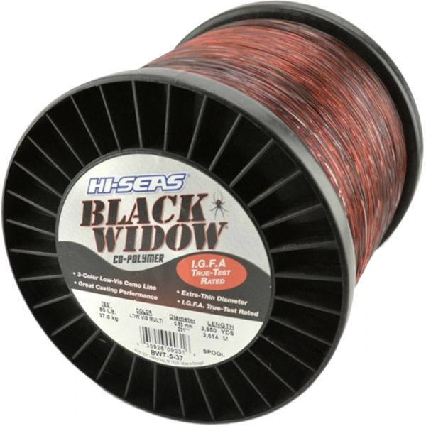 Hi-Seas Black Widow I.G.F.A. Micro-Thin Camo Line 5 lb. Spool BWT-5-37