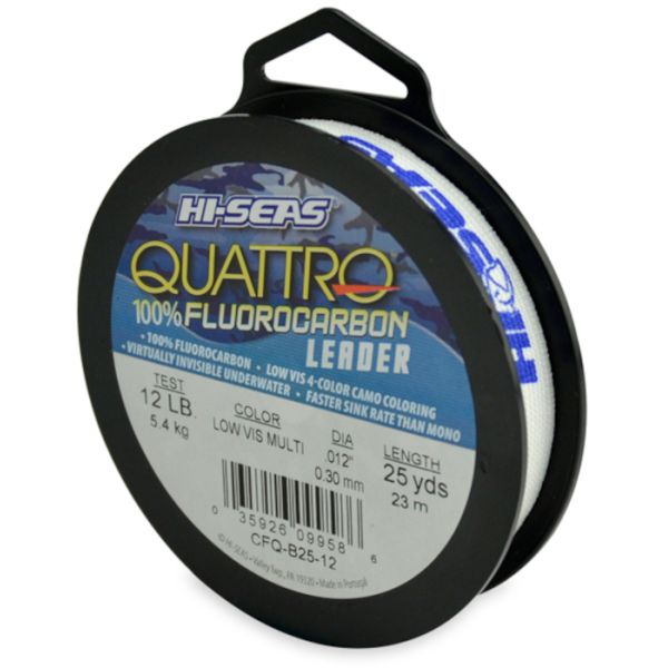 Hi-Seas CFQ-B25-12 Quattro Fluorocarbon Camo Leader