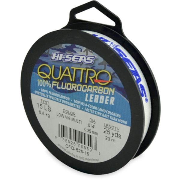 Hi-Seas CFQ-B25-15 Quattro Fluorocarbon Camo Leader