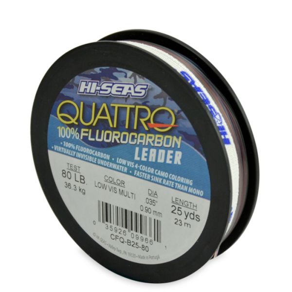 Hi-Seas CFQ-B25-80 Quattro Fluorocarbon Camo Leader