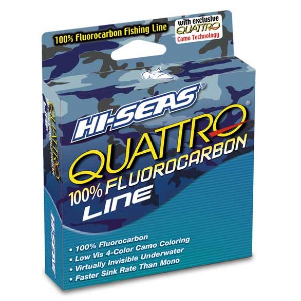 Hi-Seas CFQ-F1000-08 Quattro Fluorocarbon Camo Line 1000yd Spool