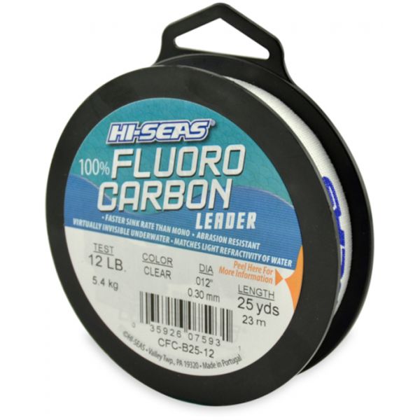 Hi-Seas Fluorocarbon Leader 25 yd. Spool CFC-B25-12