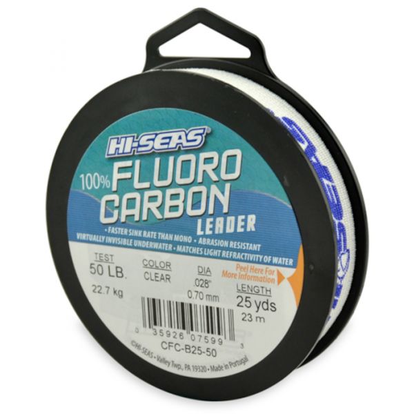 Hi-Seas Fluorocarbon Leader 25 yd. Spool CFC-B25-50