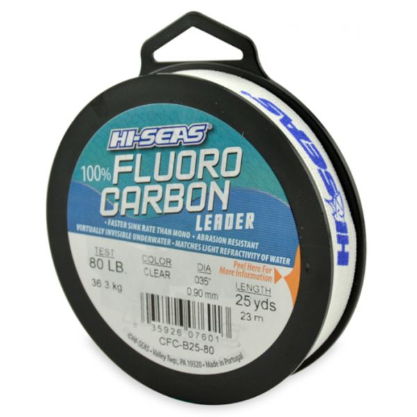 Hi-Seas Fluorocarbon Leader 25 yd. Spool CFC-B25-80