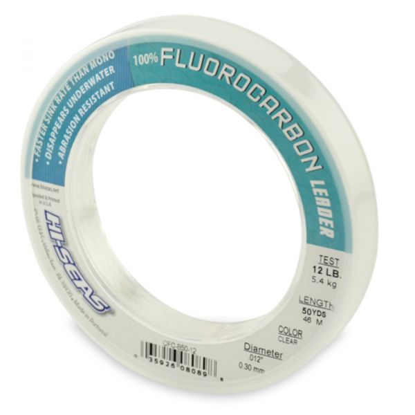 Hi-Seas Fluorocarbon Leader 50 yd. Spool CFC-B50-12