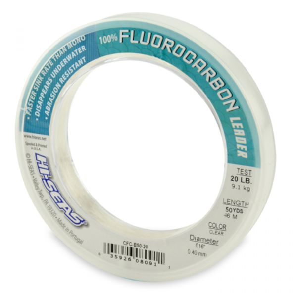 Hi-Seas Fluorocarbon Leader 50 yd. Spool CFC-B50-20