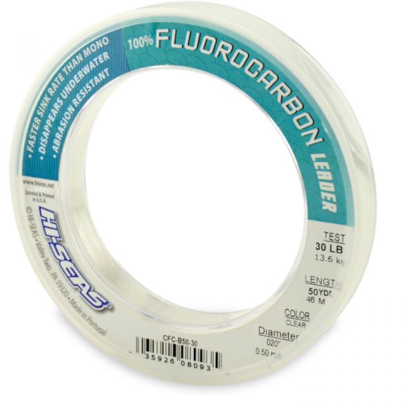 Hi-Seas Fluorocarbon Leader 50 yd. Spool CFC-B50-30