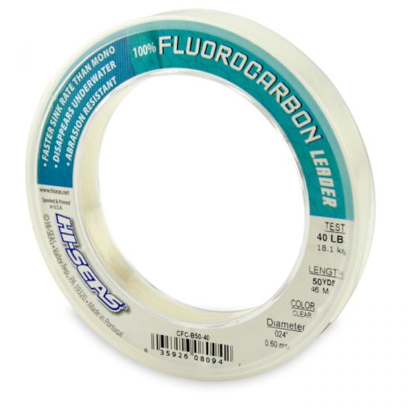 Hi-Seas Fluorocarbon Leader 50 yd. Spool CFC-B50-40