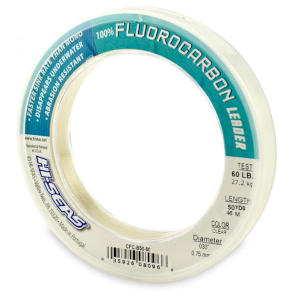 Hi-Seas Fluorocarbon Leader 50 yd.