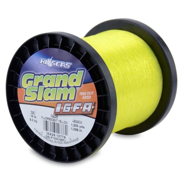 Hi-Seas Grand Slam IGFA Monofilament 1200yd Spools