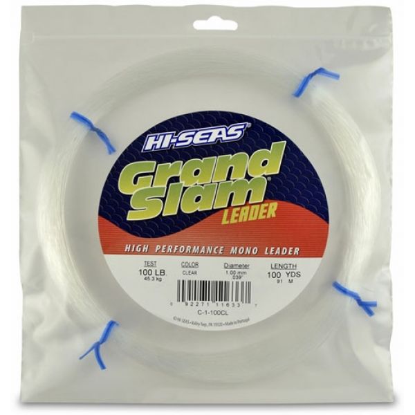 Hi-Seas Grand Slam Leader 100 yd. Coil Clear C-1-100CL