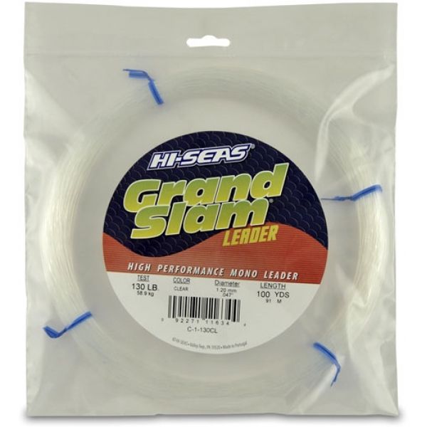 Hi-Seas Grand Slam Leader 100 yd. Coil Clear C-1-130CL