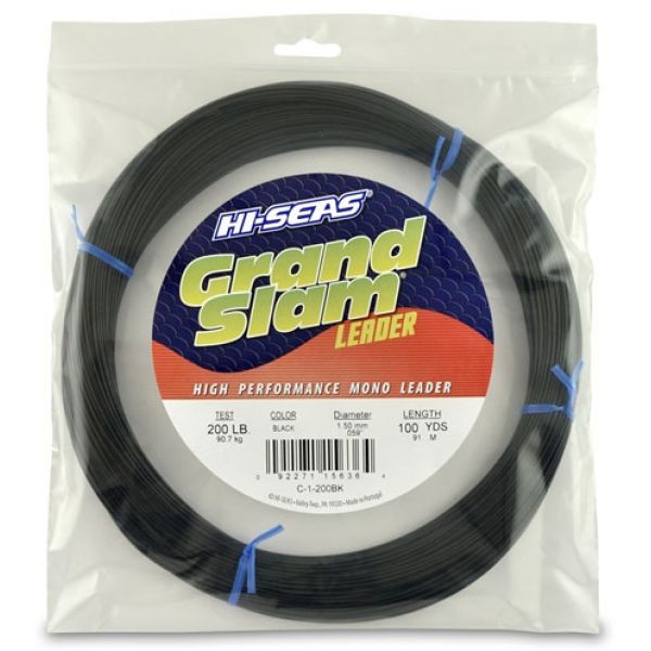 Hi-Seas Grand Slam Leader 100 yd. Coil Black C-1-200BK