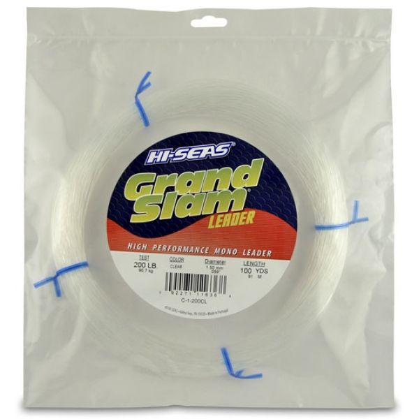 Hi-Seas Grand Slam Leader 100 yd. Coil Clear C-1-200CL