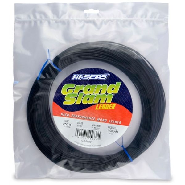 Hi-Seas Grand Slam Leader 100 yd. Coil Black C-1-250BK