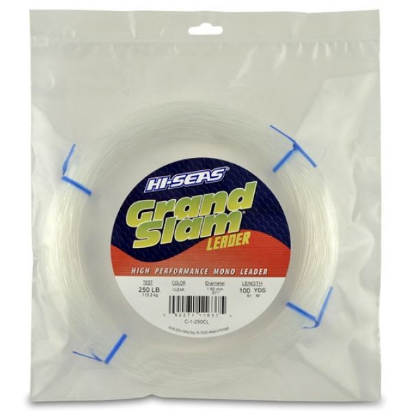 Hi-Seas Grand Slam Leader 100 yd. Coil Clear C-1-250CL