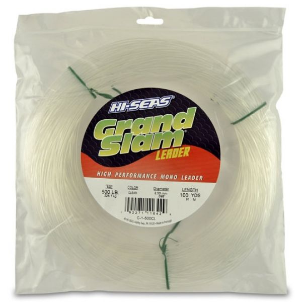 Hi-Seas Grand Slam Leader 100 yd. Coil Clear C-1-500CL