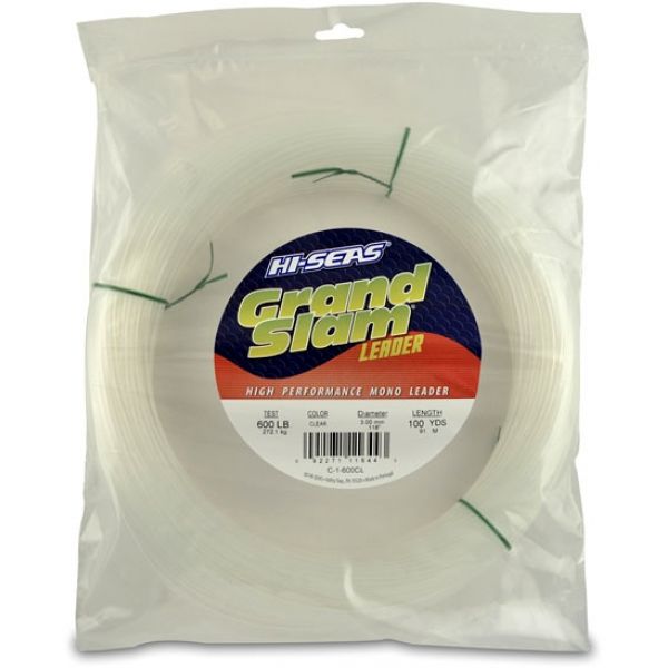 Hi-Seas Grand Slam Leader 100 yd. Coil Clear C-1-600CL