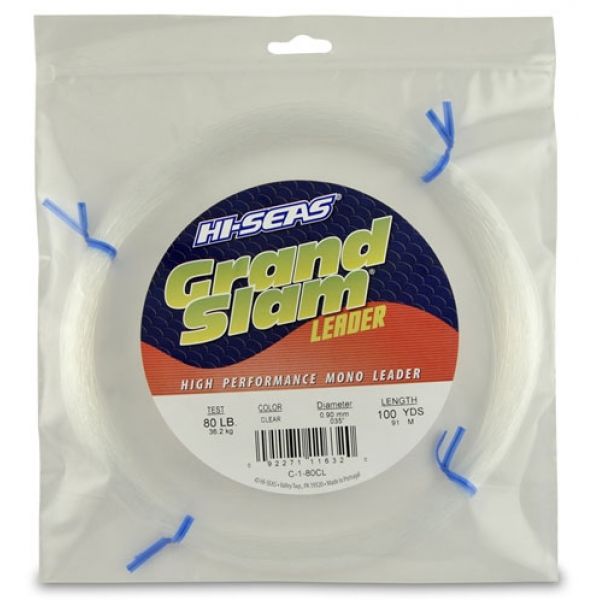 Hi-Seas Grand Slam Leader 100 yd. Coil Clear C-1-80CL