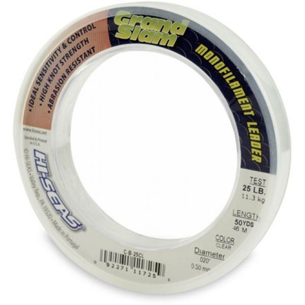 Hi-Seas Grand Slam Leader 50 yd. Coil Clear C-B-25CL