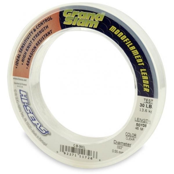 Hi-Seas Grand Slam Leader 50 yd. Coil Clear C-B-30CL