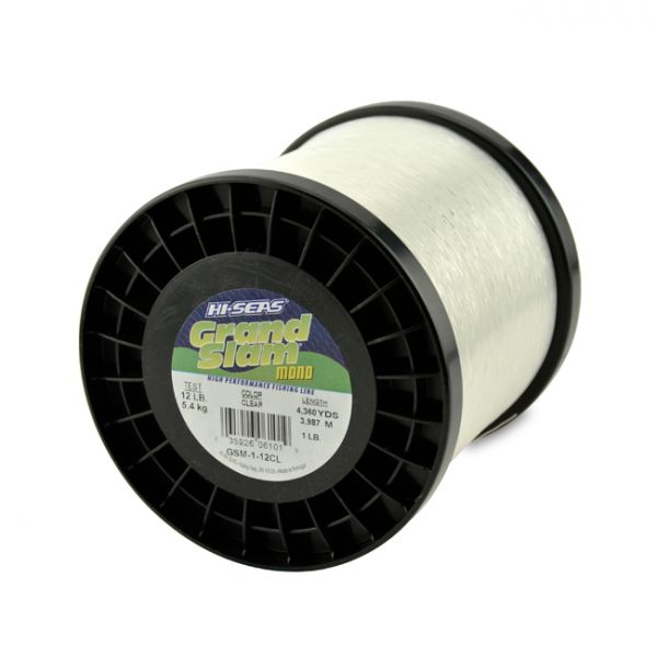 Hi-Seas Grand Slam Mono 1 lb. Spool Clear GSM-1-12CL