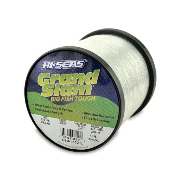 Hi-Seas Grand Slam Mono 1 lb. Spool Clear GSM-1-130CL