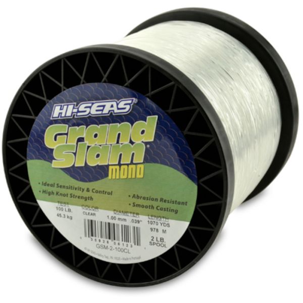 Hi-Seas Grand Slam Mono 2 lb. Spool Clear GSM-2-100CL