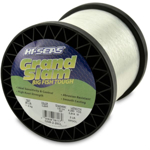 Hi-Seas Grand Slam Mono 2 lb. Spool Clear GSM-2-25CL