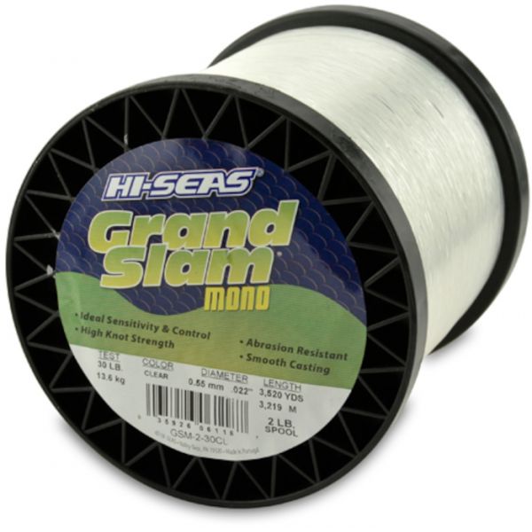 Hi-Seas Grand Slam Mono 2 lb. Spool Clear GSM-2-30CL