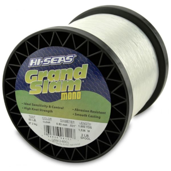 Hi-Seas Grand Slam Mono 2 lb. Spool Clear GSM-2-60CL