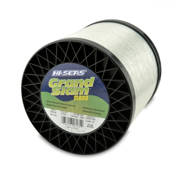 Hi-Seas Grand Slam Mono 5 lb. Spool Clear GSM-5-100CL