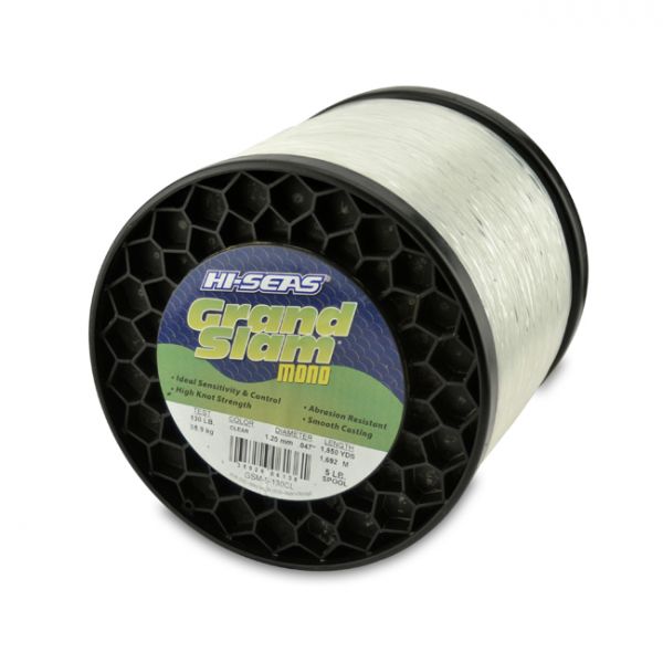 Hi-Seas Grand Slam Mono 5 lb. Spool Clear GSM-5-130CL