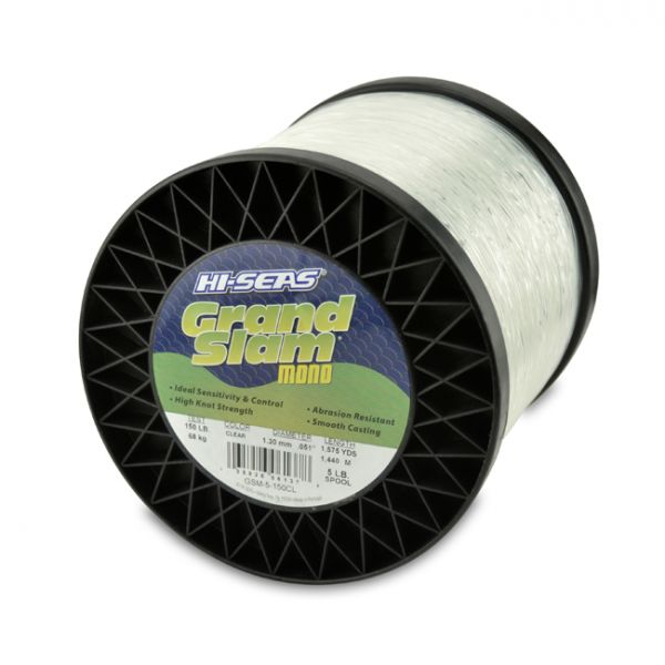 Hi-Seas Grand Slam Mono 5 lb. Spool Clear GSM-5-150CL