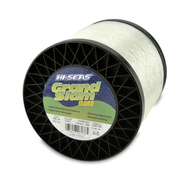 Hi-Seas Grand Slam Mono 5 lb. Spool Clear GSM-5-200CL