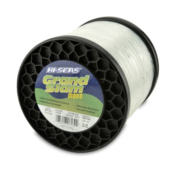 Hi-Seas Grand Slam Mono 5 lb. Spool Clear GSM-5-250CL