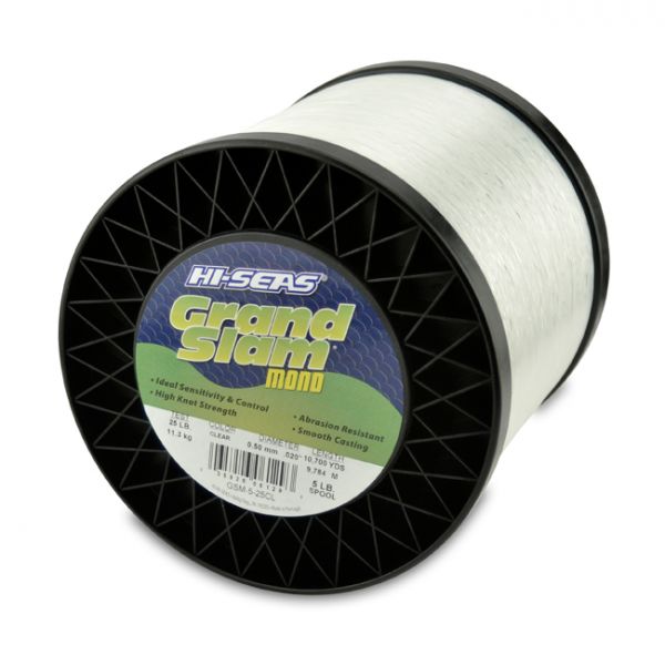 Hi-Seas Grand Slam Mono 5 lb. Spool Clear GSM-5-25CL