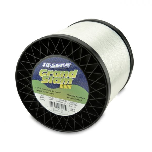 Hi-Seas Grand Slam Mono 5 lb. Spool Clear GSM-5-30CL