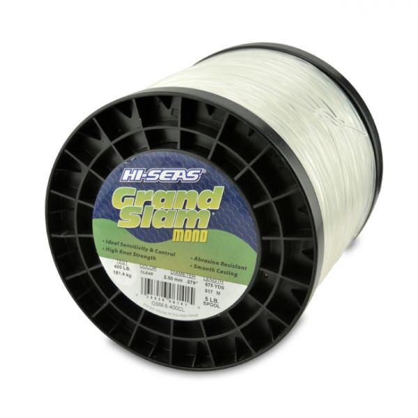 Hi-Seas Grand Slam Mono 5 lb. Spool Clear GSM-5-400CL