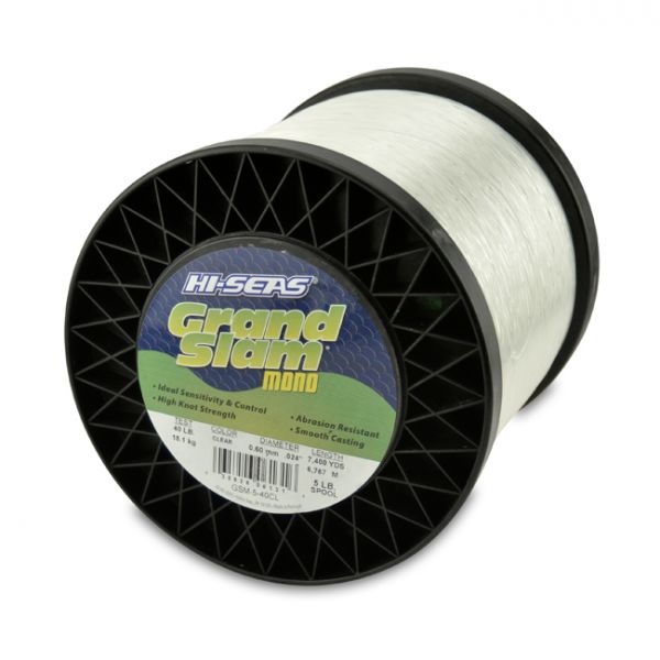 Hi-Seas Grand Slam Mono 5 lb. Spool Clear GSM-5-40CL