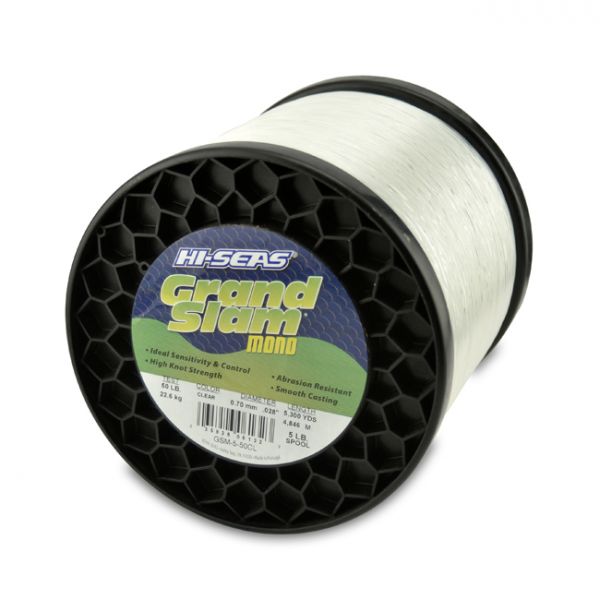 Hi-Seas Grand Slam Mono 5 lb. Spool Clear GSM-5-50CL