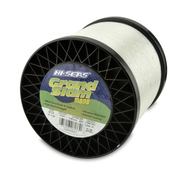 Hi-Seas Grand Slam Mono 5 lb. Spool Clear GSM-5-60CL