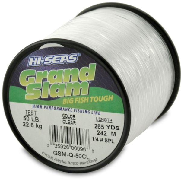 Hi-Seas Grand Slam Mono 1/4 lb. Spool Clear GSM-Q-50CL