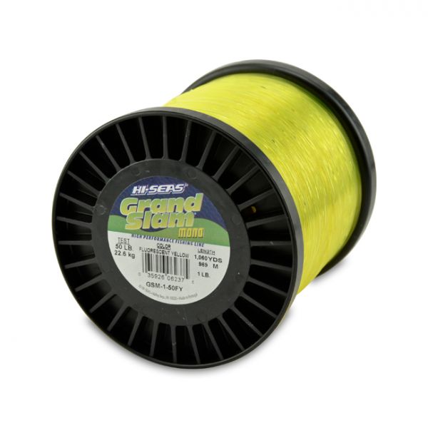 Hi-Seas Grand Slam Mono 1 lb. Spool Fluorescent Yellow GSM-1-50FY