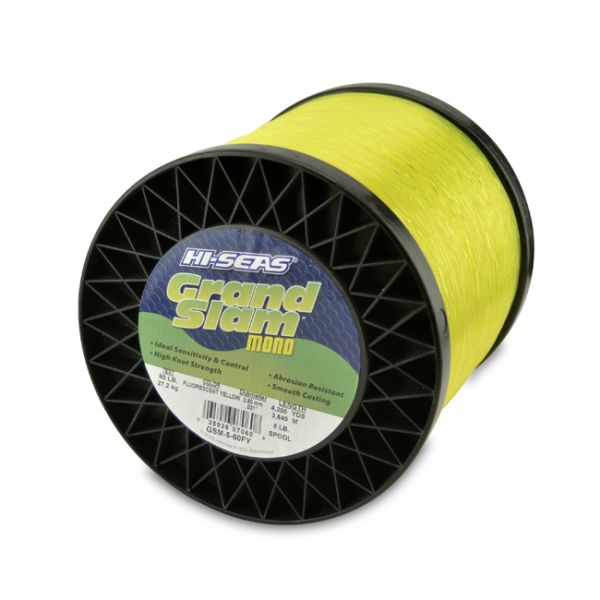 Hi-Seas Grand Slam Mono 5 lb. Spool Fluorescent Yellow GSM-5-60FY