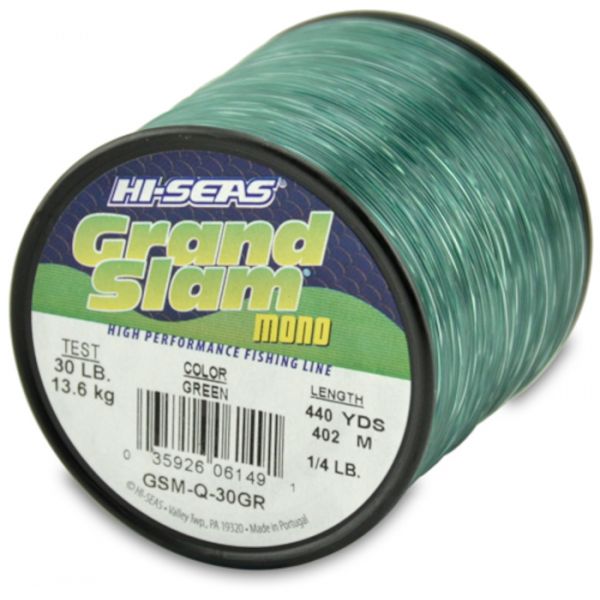 Hi-Seas Grand Slam Mono 1/4 lb. Spool Green GSM-Q-30GR