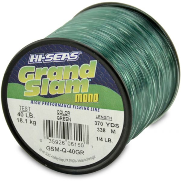 Hi-Seas Grand Slam Mono 1/4 lb. Spool Green GSM-Q-40GR