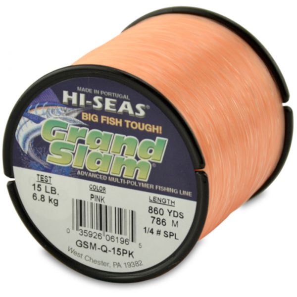 Hi-Seas Grand Slam Mono 1/4 lb. Spool Pink GSM-Q-15PK