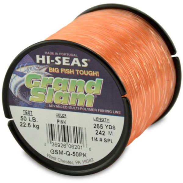 Hi-Seas Grand Slam Mono 1/4 lb. Spool Pink GSM-Q-50PK